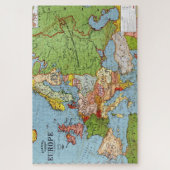 Vintages Europa 20. Jahrhundert Allgemeine Karte Puzzle (Vertikal)
