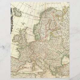 Vintages Europa - alte Kartografie - Geografie