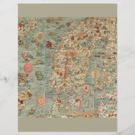 Vintages Europa - alte Kartografie - Geografie