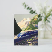 Vintages Europa Bahnreisen Postkarte (Stehend Vorderseite)