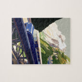 Vintages Europa Bahnreisen Puzzle (Horizontal)