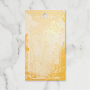 Vintages europäisches Postkarten-Digitalpapier Geschenkanhänger