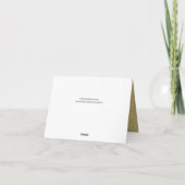 Vintages europäisches Weihnachtsfest Feiertagskarte (Rückseite)