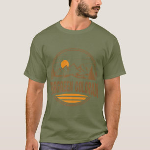 Vintages Evergreen Colorado Wandern T-Shirt