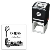 Vintages Ex Libris Buchzeichen Name Book Reading Permastempel (Beispiel)