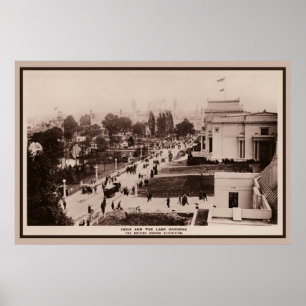 Vintages Exhibition-Foto des Britischen Imperiums Poster