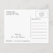 Vintages Extravagantes Herz - Chalkboard Save the  Ankündigungspostkarte (Rückseite)