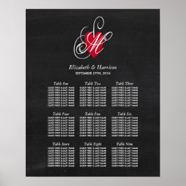 Vintages Extravagantes Herz - Chalkboard Seekarte Poster