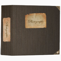 Vintages Fabric Fotoalbum 2" Binder