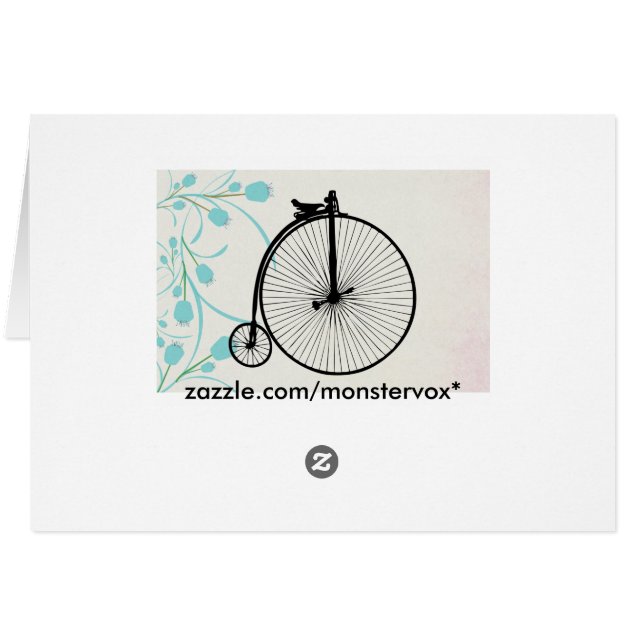 Vintages Fahrrad (Rückseite Horizontal)