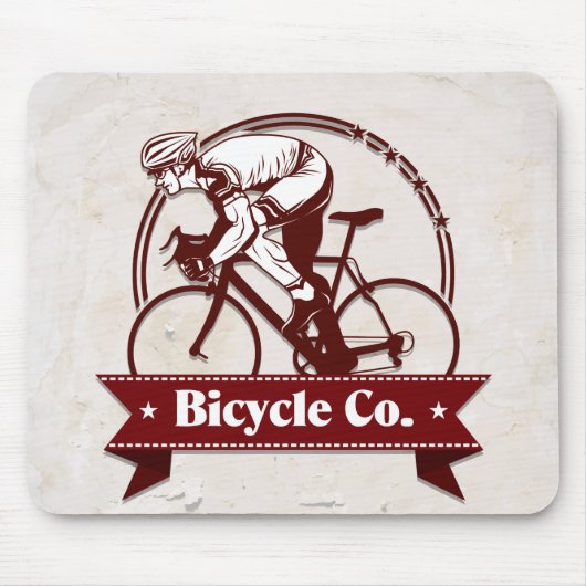 Vintages Fahrrad 1 Mousepad (Vorne)