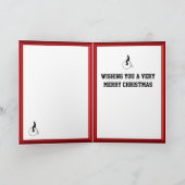 Vintages Fahrrad Abfahrt Feiertagskarte (Innenseite)