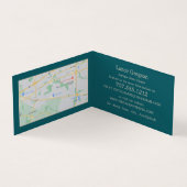 Vintages Fahrrad, Antiquitätenhändler, Einzelverka Visitenkarten (Innenseite)