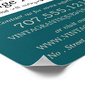 Vintages Fahrrad, Antiquitätenhändler, Geschäft Poster (Ecke)