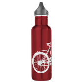 Vintages Fahrrad Edelstahlflasche (Links)