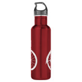 Vintages Fahrrad Edelstahlflasche (Rückseite)