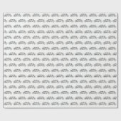 Vintages Fahrrad für Zweirad/Tandem Geschenkpapier (Flach)