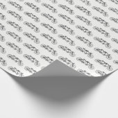 Vintages Fahrrad für Zweirad/Tandem Geschenkpapier (Ecke)