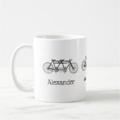 Vintages Fahrrad für Zweirad/Tandem Kaffeetasse (Links)