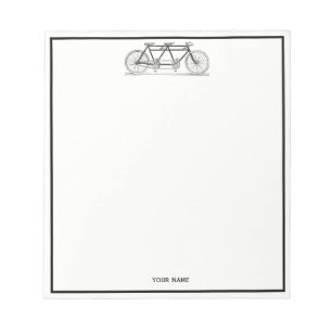 Vintages Fahrrad für Zweirad/Tandem Notizblock