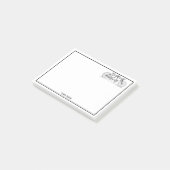 Vintages Fahrrad für Zweirad/Tandem Post-it Klebezettel (angewinkelt)