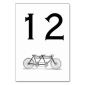 Vintages Fahrrad für Zweirad/Tandem Tischnummer (Vorderseite)
