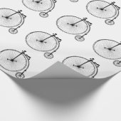 Vintages Fahrrad Geschenkpapier (Ecke)