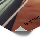 Vintages Fahrrad Großes Poster (Ecke)