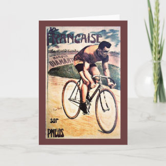 Vintages Fahrrad Karte