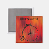 Vintages Fahrrad Magnet (Vorderseite/Rückseite)