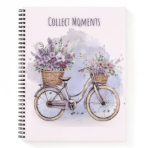 Vintages Fahrrad mit Blume - Aquarell