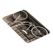 Vintages Fahrrad mit Korb Magnet (Rechte Seite)