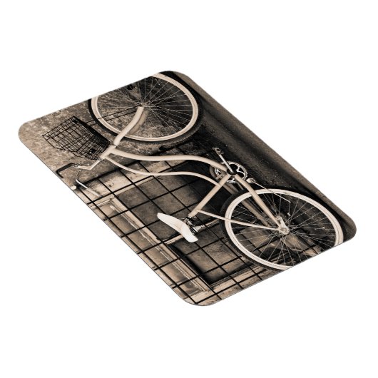 Vintages Fahrrad mit Korb Magnet (Rechte Seite)