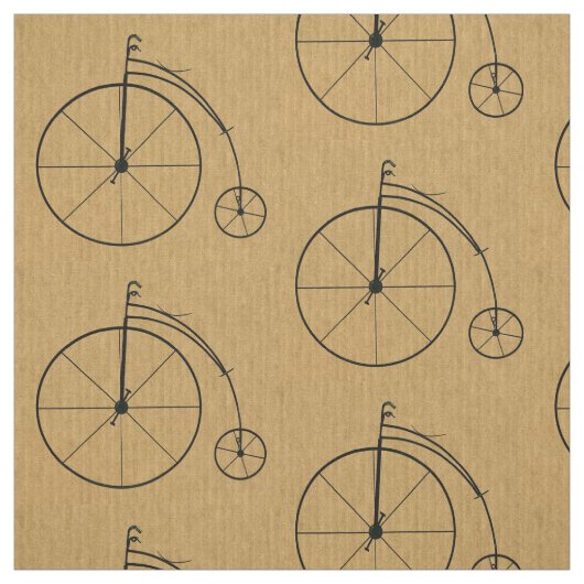 Vintages Fahrrad-Muster Stoff (Muster)