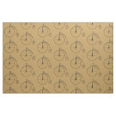 Vintages Fahrrad-Muster Stoff (Fat Quarter (45,7 x 55,9 cm))