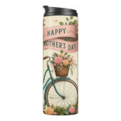 Vintages Fahrrad: Muttertag der Blumenmutter Thermosbecher (Nach rechts gedreht)