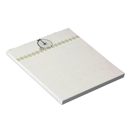 Vintages Fahrrad Notizblock (angewinkelt)