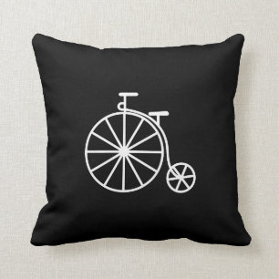 Vintages Fahrrad-Piktogrammthrow-Kissen Kissen