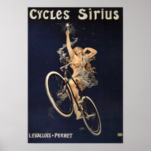 Vintages Fahrrad-Plakat - Zyklen Sirius Poster