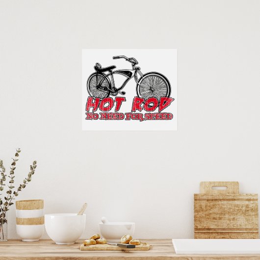 Vintages Fahrrad Poster (Küche)
