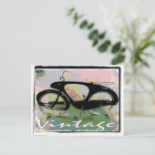 Vintages Fahrrad Postkarte (Stehend Vorderseite)