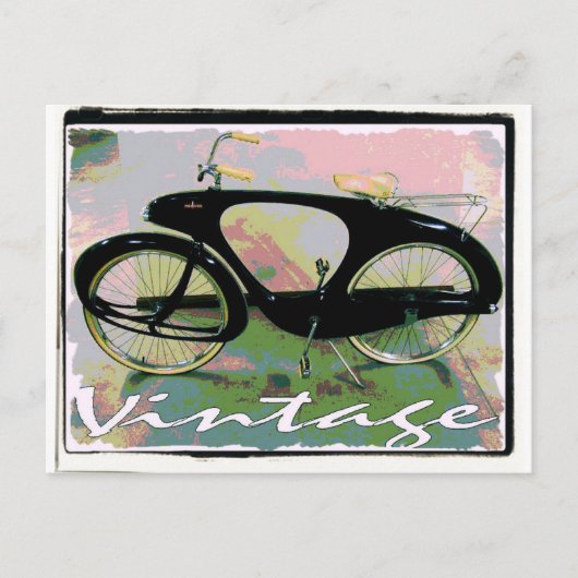 Vintages Fahrrad Postkarte (Vorderseite)
