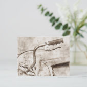 Vintages Fahrrad Postkarte (Stehend Vorderseite)