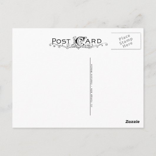 Vintages Fahrrad Postkarte (Rückseite)