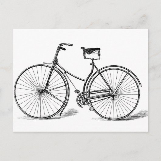 Vintages Fahrrad Postkarte (Vorderseite)