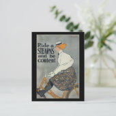 Vintages Fahrrad Postkarte (Stehend Vorderseite)