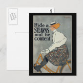 Vintages Fahrrad Postkarte (Vorne/Hinten)