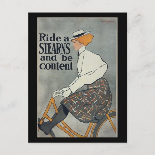 Vintages Fahrrad Postkarte (Vorderseite)