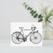 Vintages Fahrrad Postkarte (Stehend Vorderseite)
