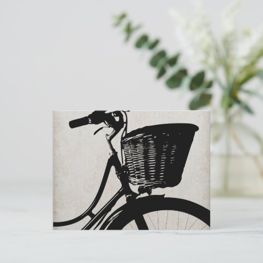 Vintages Fahrrad Postkarte (Stehend Vorderseite)